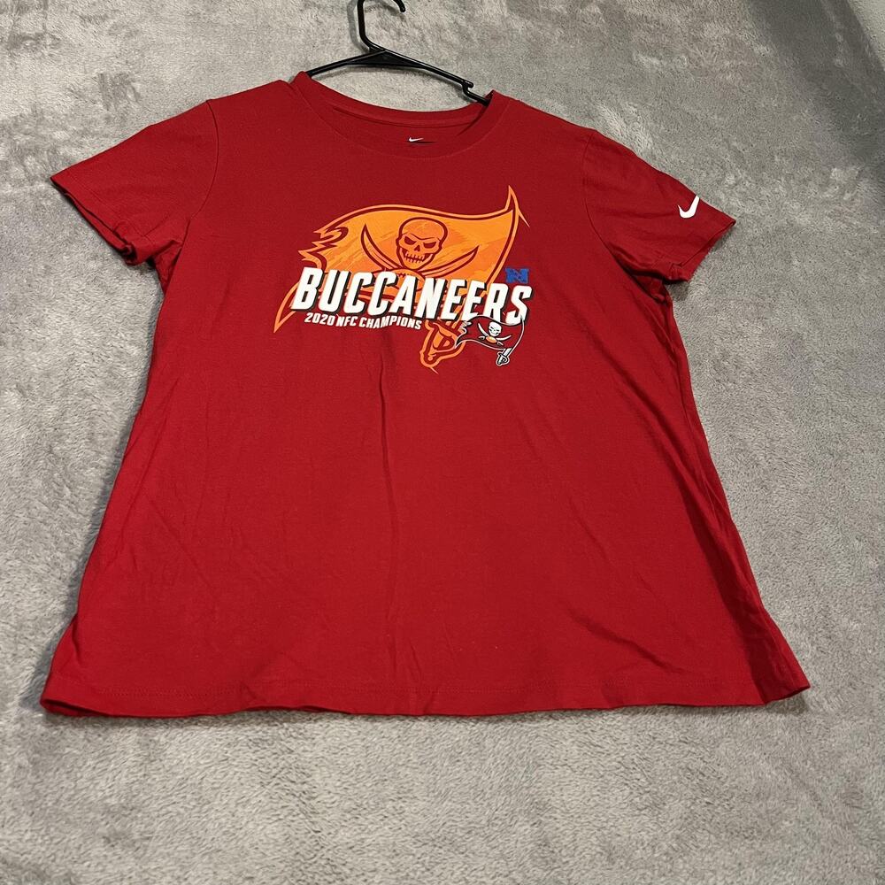Tampa Bay Buccaneers Shirt Womens Large Nike 2020 NFC Champions Football NFL Tee